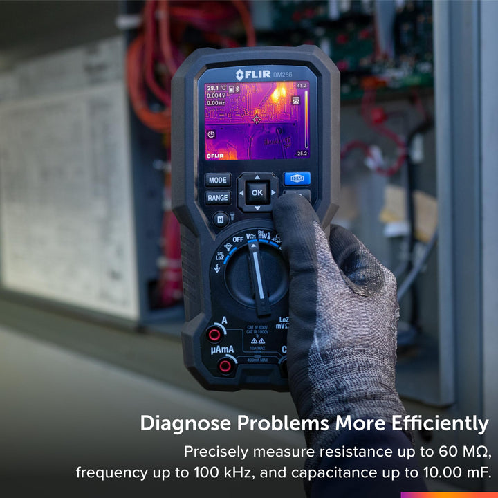 FLIR DM286 Industrial Grade Thermal Imager and Multi-Meter for Electrical Inspection and Diagnostics