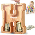 Wooden Personalized Piggy Bank, A-Z Alphabet Letter Piggy Bank for Kids Boys Girls, Piggy Bank Toy, Coin Bank Money Box, DIY Name Birthday Room Decoration（H） H