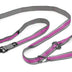 Kurgo 6 in 1 Quantum Leash, Hands Free Leash for Dogs, Running Belt Lead, Crossbody & Waist Belt Style, Reflective, Carabiner Clip, for Training, Hiking, or Jogging, 4 Colors,Violet Violet