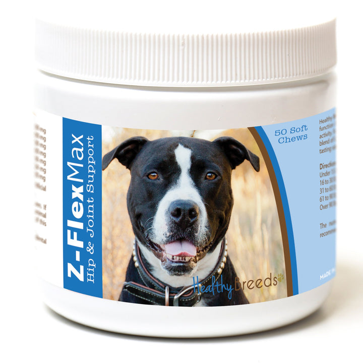 Healthy Breeds Pit Bull Z-Flex Max Hip and Joint Soft Chews 50 Count