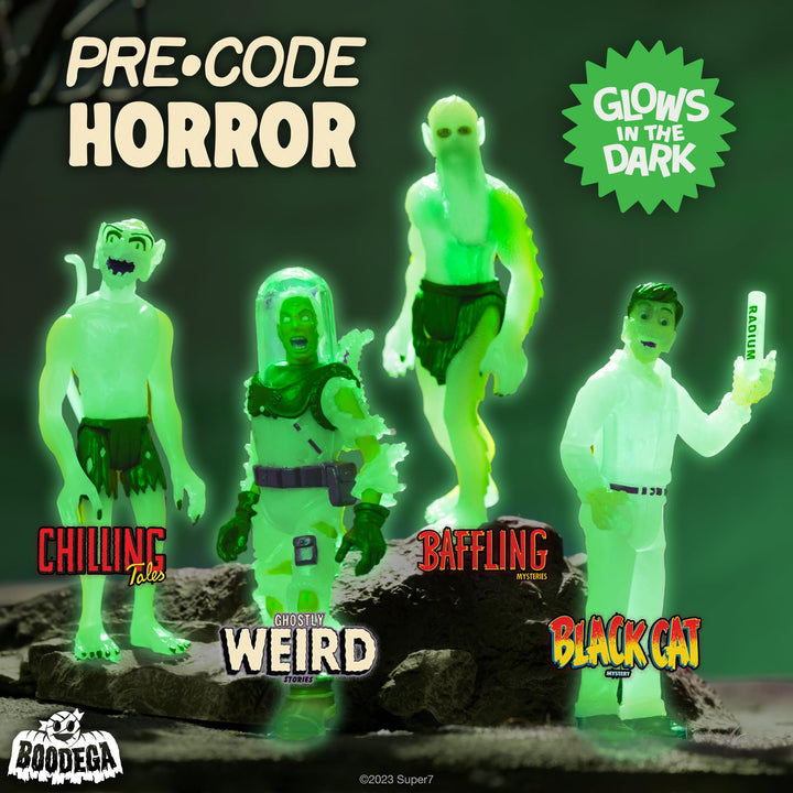 Super7 Pre-Code Horror Ghostly Weird Stories Commander Ben Woodruff (Glow in The Dark) - 3.75" Pre-Code Horror Action Figure with Accessories