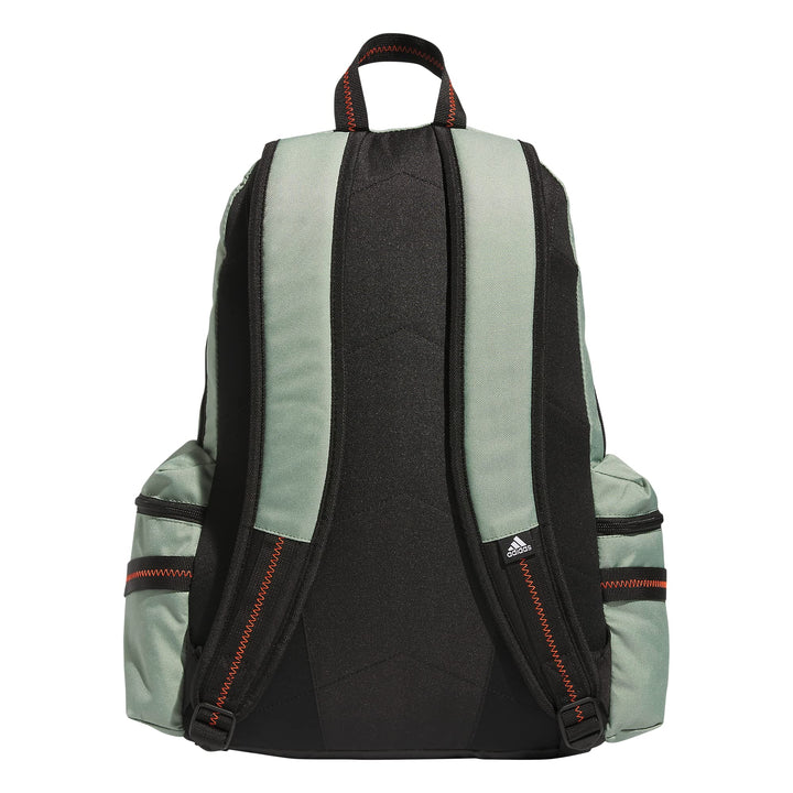 adidas City Icon Backpack, Silver Green/Impact Orange, One Size