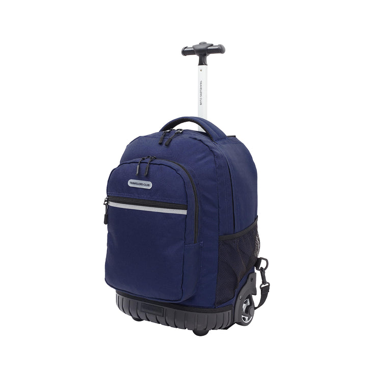 Travelers Club Rolling Backpack, Midnight Blue, 18-Inch 18 Inch