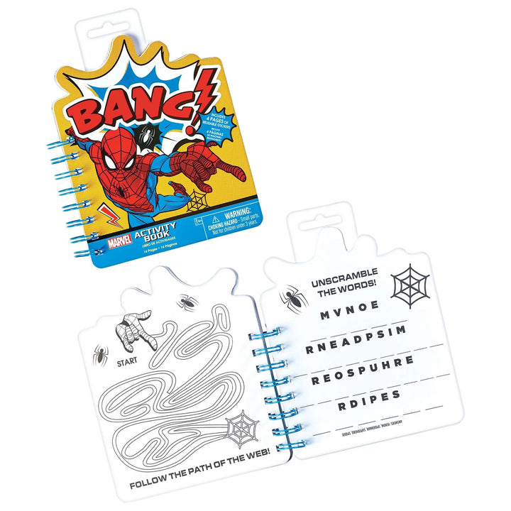 Paper Sticker Activity Book - 6.75" x 5.4", 1 Count - Perfect for Kids Fun and Learning, Spider-Man