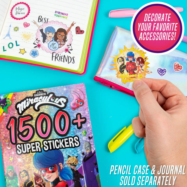 Zagtoon Miraculous Ladybug 1500+ Stickers, Ultimate Heroez Stickers, Ladybug, Cat Noir, Rena Rouge, Carapace, Vesperia, Bunnyx, Tikki, Plagg, Cute Gifts for Girls Kids Teens Adults