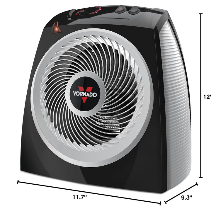 Vornado AVH10 Space Heater for Home, Fan Only Option, Digital Display with Adjustable Thermostat, Advanced Safety Features, Auto Climate Control, Whole Room Electric Heater for Indoors AVH10 — Auto Climate