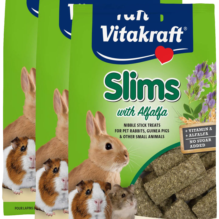 Vitakraft Slims Small Animal Treats - Carrot - Crispy Nibble Stick Treat - 1.76 oz 1.76 Ounce (Pack of 1)