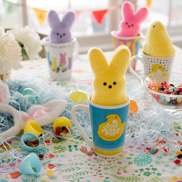 Animal Adventure Peeps Collectible 6" Peeps Plush and Mug Giftset Yellow Peep in a 15oz Mug Mug and Plush