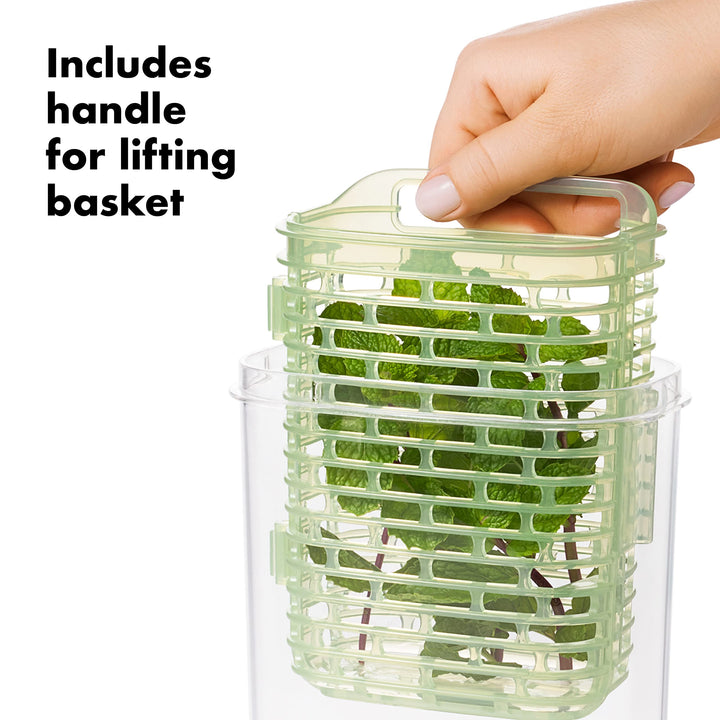 OXO Good Grips GreenSaver Herb Keeper- 1.8 QT Herb Keeper 1.8 Qt