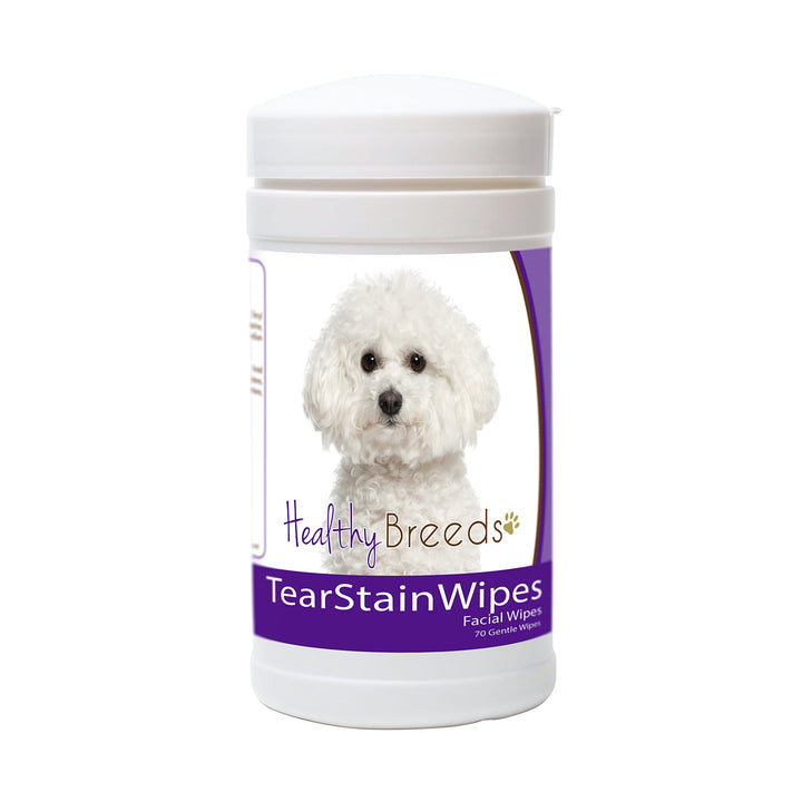 Healthy Breeds Bichon Frise Tear Stain Wipes 70 Count