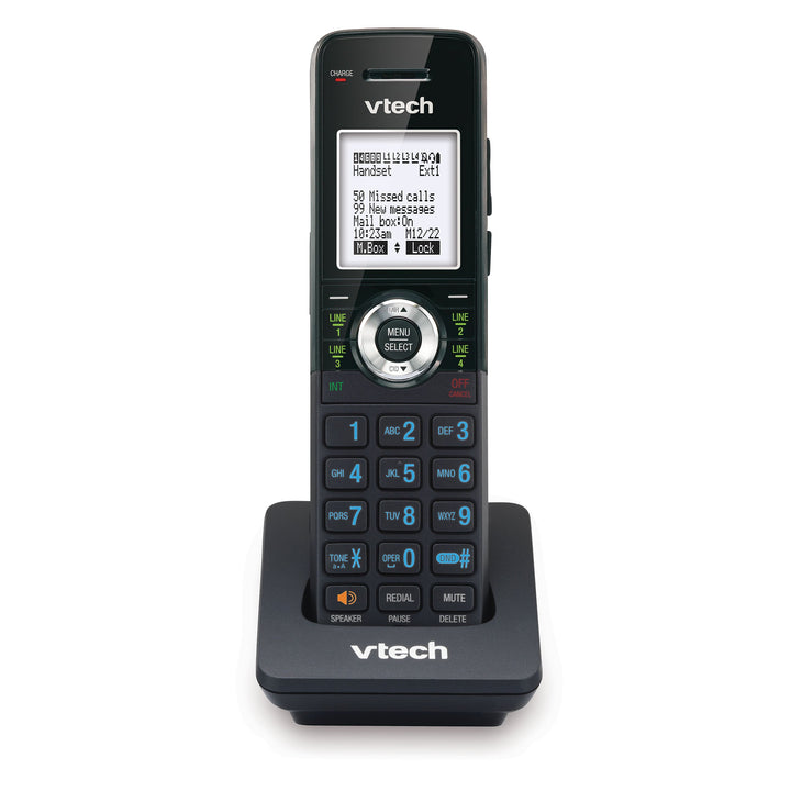 VTech Accessory Handset for VTech AM18447 Small Business System, Black Accessory Cordless Handset Console