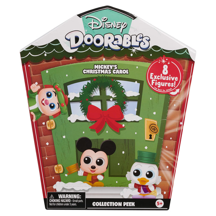 Disney Doorables Mickey’s Christmas Carol Collector Peek, Officially Licensed Kids Toys for Ages 5 Up by Just Play