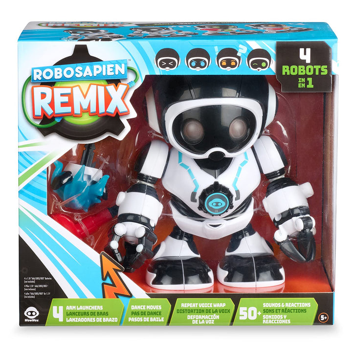 WowWee Robosapien Remix - 4 Robots in 1 - with 4 Arm Launchers