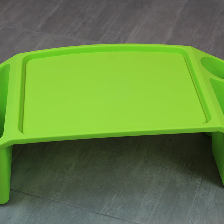 Basicwise QI003253G Kids Lap Desk Tray, Portable Activity Table, Green, 1 Piece