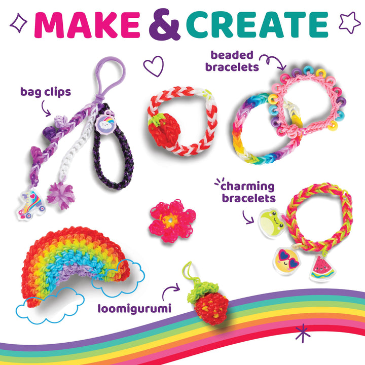 Rainbow Loom: Treasure Trove - DIY Rubber Band Bracelet Craft Kit with Case - 11,000 Loom Bands & Accessories, Design & Create, Ages 7+  Exclusive