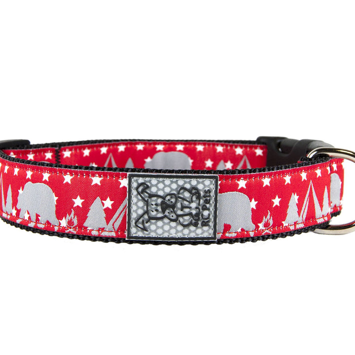 RC Pets 5/8 Inch Adjustable Dog Clip Collar, X-Small, Bear Camp X-Small - 0.6" Width