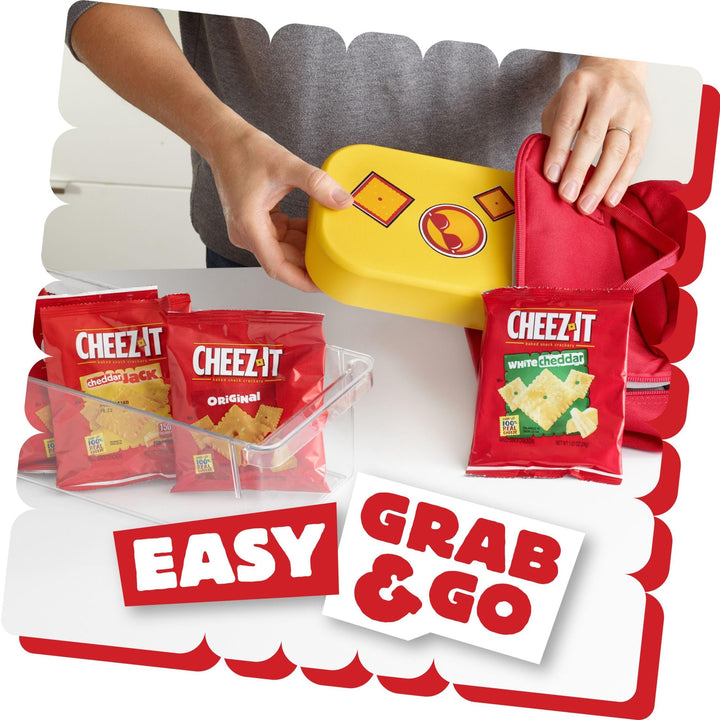 Cheez-It Cheese Crackers, Baked Snack Crackers, Lunch Snacks, Variety Pack, 12.1oz Box (12 Packs) 1.01 Ounce (Pack of 12)