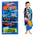 Franco Kids Super Soft Cotton Bath/Pool/Beach Towel, 58 In x 28 In, Hot Wheels