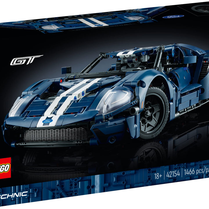 LEGO Technic 2022 Ford GT 42154 Car Model Kit for Adults to Build, Collectible Set, 1:12 Scale Supercar with Authentic Features, Gift Idea That Fuels Creativity and Imagination Standard Packaging