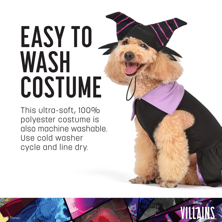 Halloween Disney Villains Maleficent Costume - X-Large -| Disney Villains Halloween Costumes for Dogs, Officially Licensed Disney Dog Halloween Costume, Purple (FF22963)