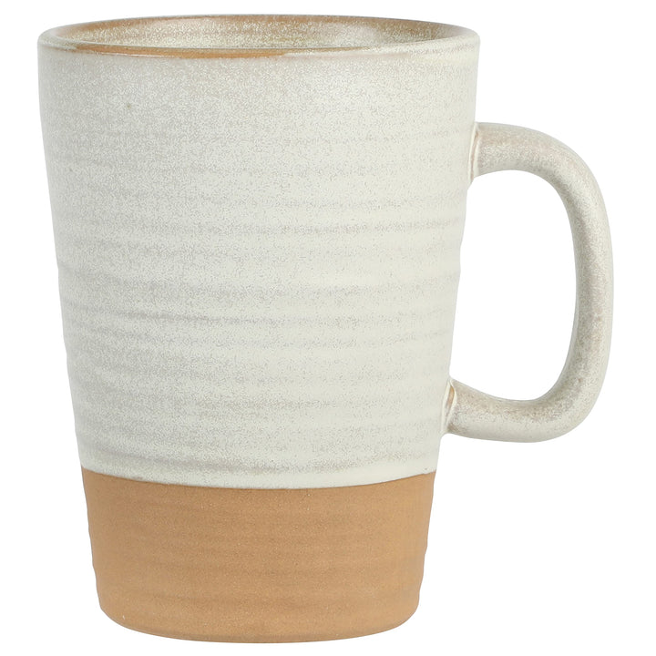 Gibson Elite 4 Pack Dreamweaver Terracotta Reactive 17 OZ Mug Set - Sand Cream 17oz. Mug (4-Pack) Sand Cream Mugs