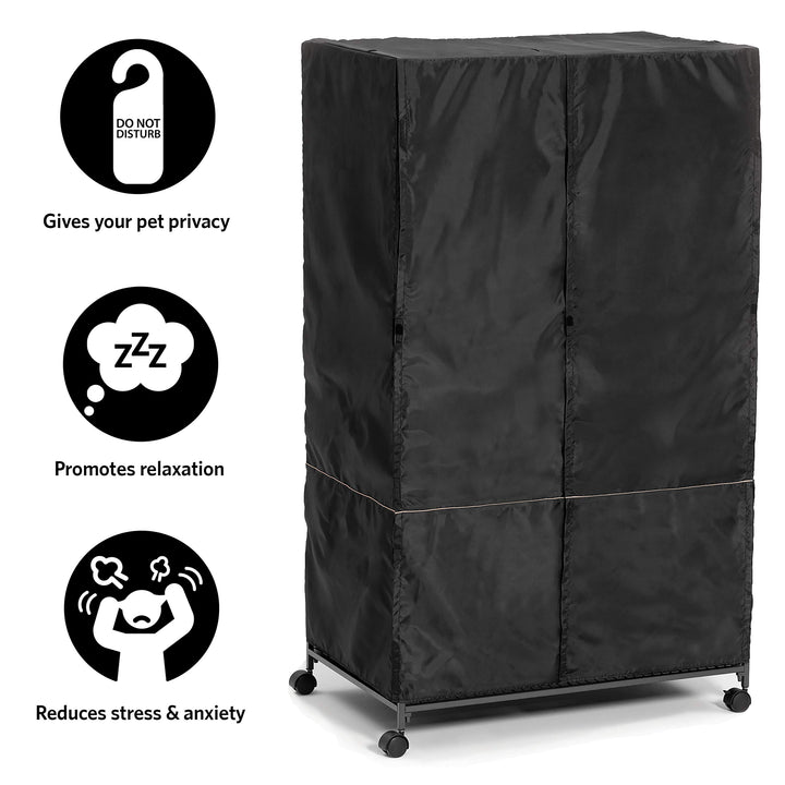 MidWest Homes for Pets Ferret Nation Cage Cover for Ferret Nation & Critter Nation Small Animal Cages | Cage Cover Measures 36L x 24W x 59.5H - Inches