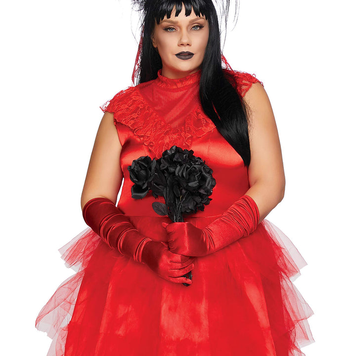 Leg Avenue Women's Beetle Bride 80s Halloween Costume Women's Plus 3X / 4X