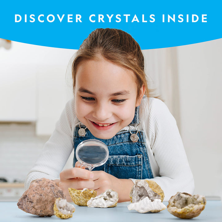 NATIONAL GEOGRAPHIC Crystal Growing and Geode Breaking STEM Kits for Kids