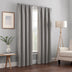 ECLIPSE Kendall Modern Blackout Thermal Rod Pocket Window Curtain for Bedroom or Living Room (1 Panel), 42 x 95, Grey