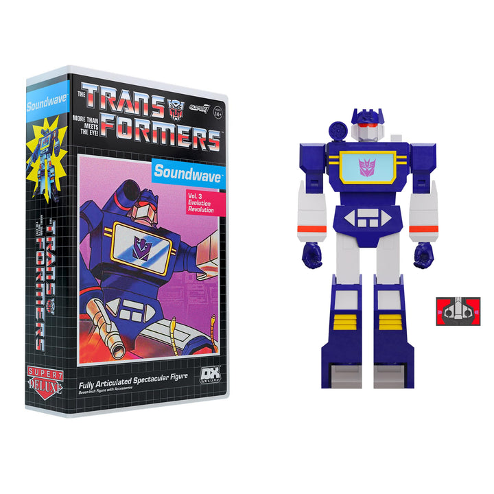 Super7 Transformers Deluxe Wave 01 (VHS) - Soundwave (VHS) Action Figure -  Exclusive Deluxe - Soundwave (VHS)