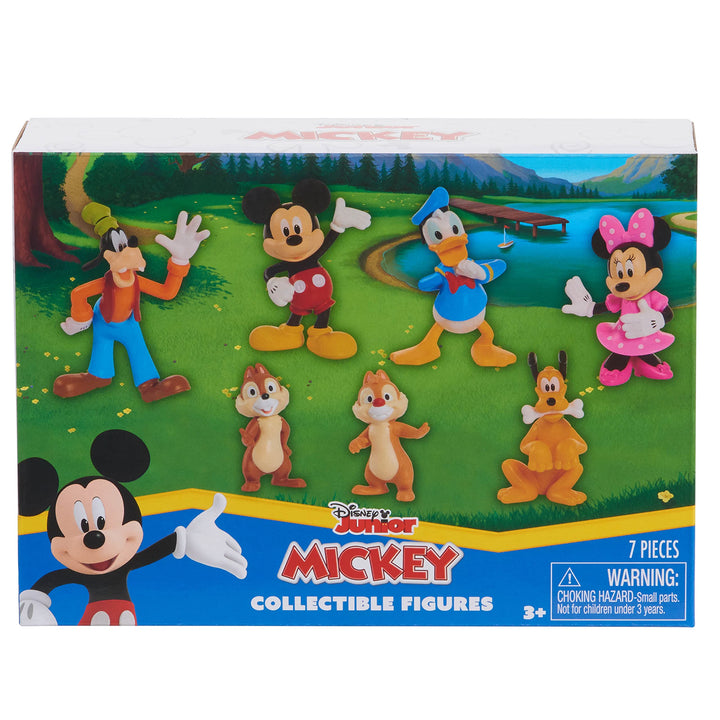 Mickey Mouse 7-Piece Figure Set, Mickey Mouse Clubhouse Toys, Officially Licensed Kids Toys for Ages 3 Up, Exclusive