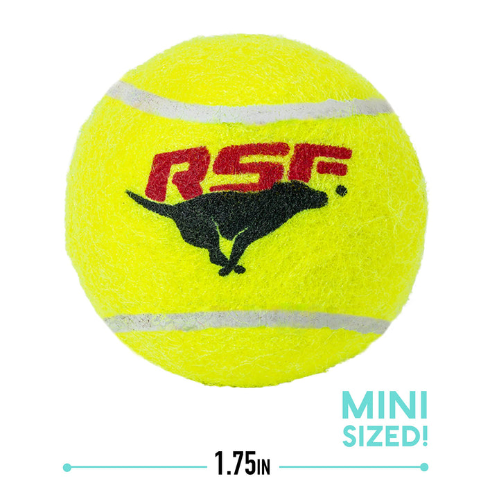 Franklin Pet Supply RSF Squeak Mini 1.75" Tennis Balls - Dog Toy Squeaks When Squeezed - (Pack of 12) - for Small Dogs - Squeaker Noise 12 Pack - Mini Size