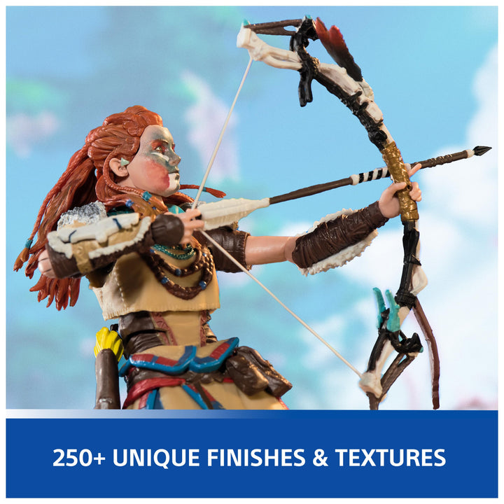 PlayStation Horizon Forbidden West, Deluxe 6” Aloy Action Figure with 15 Accessories, The Shapes Collection, for PS5 Fans & Collectors Ages 17+ 6" Aloy Figure