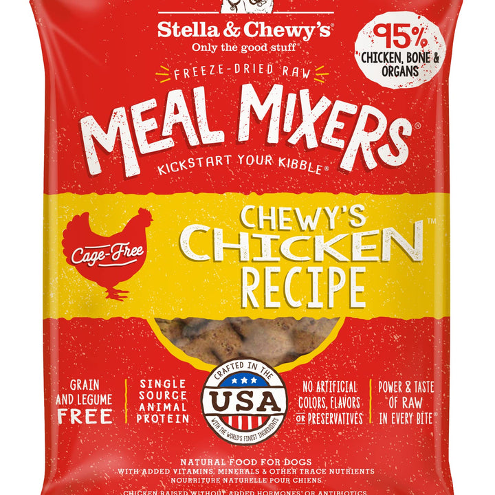 Stella & Chewy's Freeze Dried Raw Chewy’s Chicken Meal Mixers – Dog Food Topper for Small & Large Breeds – Grain Free, Protein Rich Recipe – 1 oz Bag 1 Ounce (Pack of 1)