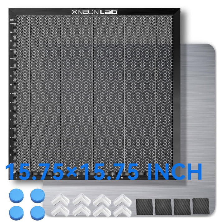 Honeycomb Laser Bed - 400 × 400 × 22mm Working Table with Aluminum Panel for XTool D1 /D1 Pro and Most Engraver Cutting Machine,Engraver Machine Accessories 400×400×22mm（15.75×15.75 IN）