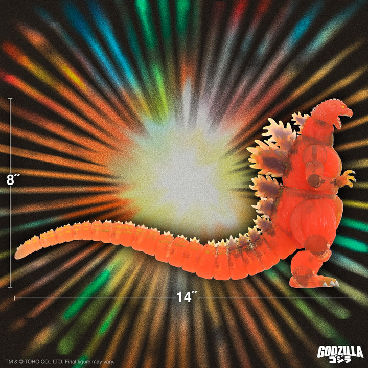 Super7 Toho ULTIMATES! - Blazing Godzilla (1200º Clear Orange) Action Figure