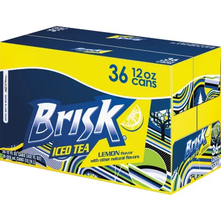 Lipton Brisk Lemon Iced Tea 12 Oz., 36 Pk.