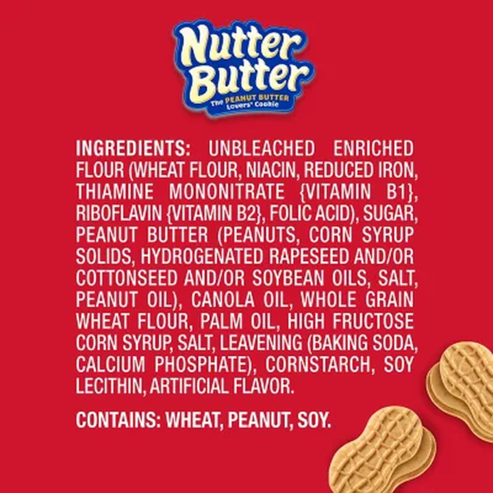 Nutter Butter Peanut Butter Sandwich Cookies, 1.9 Oz., 24 Pk.