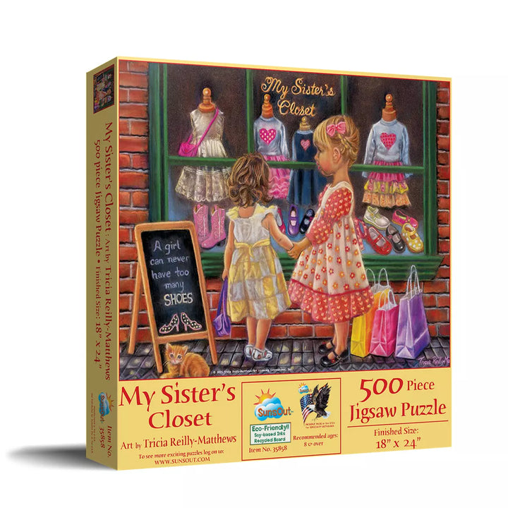 Sunsout My Sister'S Closet 500 Pc Jigsaw Puzzle 35858