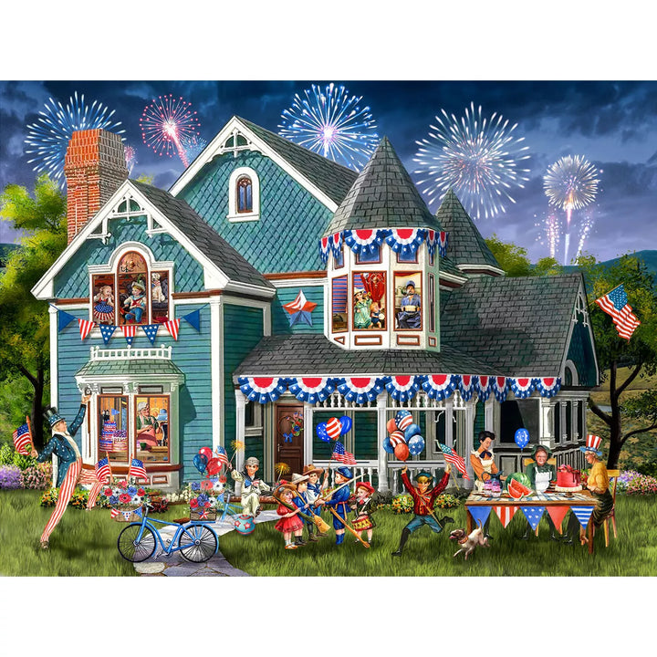 Sunsout Old Time Celebration 500 Pc Jigsaw Puzzle 23068