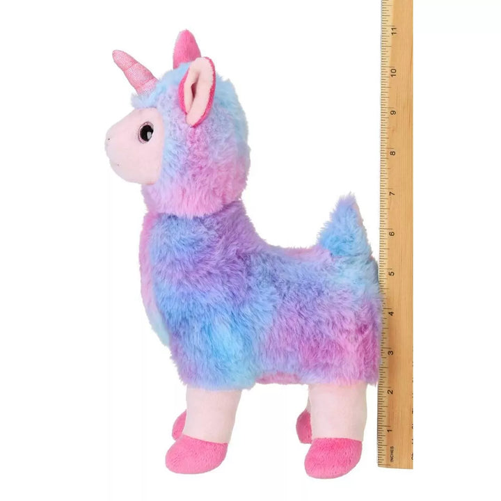 Bearington Luna Llamacorn the Rainbow Llama Plush, 10 Inch Llama Stuffed Animal