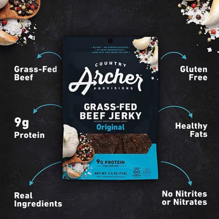 Country Archer Grass-Fed Beef Jerky, Original 12 Oz.