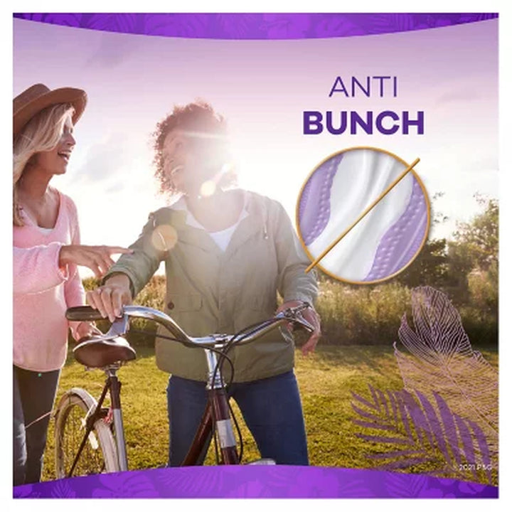 Always Anti-Bunch Xtra Protection Daily Liners, Unscented, Long, 200 Ct.