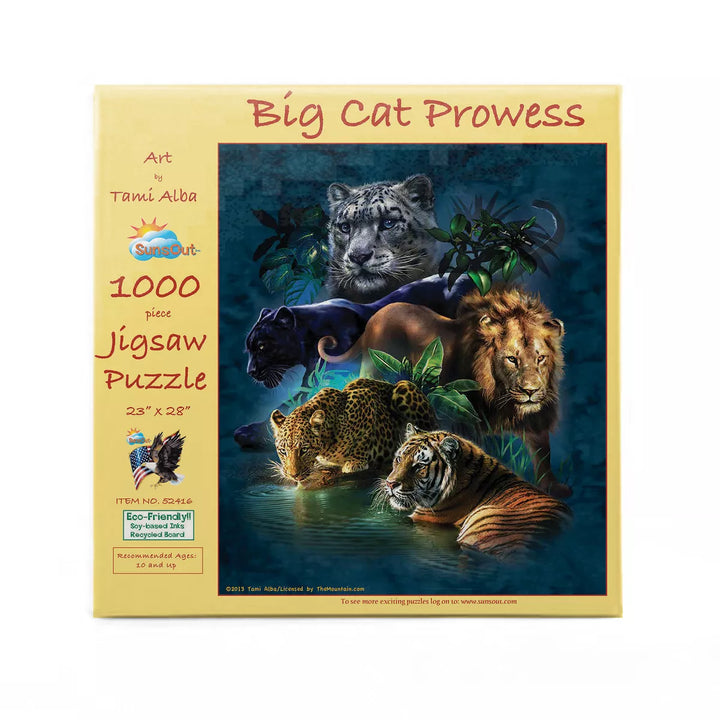 Sunsout Big Cat Prowess 1000 Pc Jigsaw Puzzle 52416