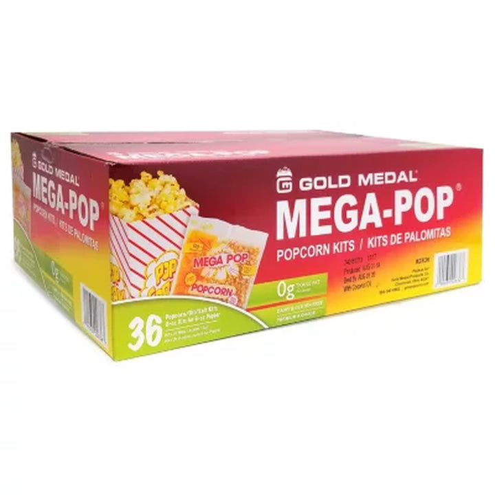 Gold Medal Mega Pop Popcorn Kit 6 Oz. Kit, 36 Ct.