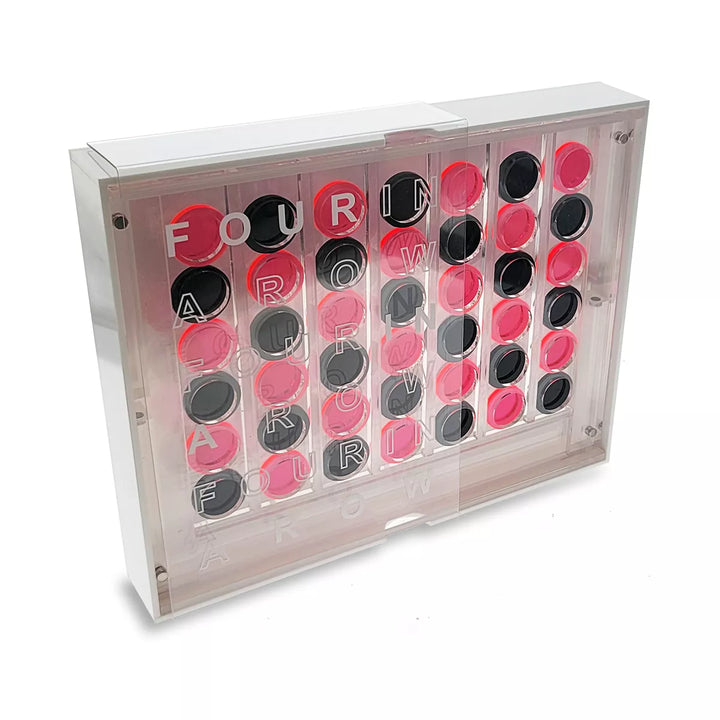 Ondisplay Luxe Acrylic Four in a Row Game W/Acrylic Storage Box