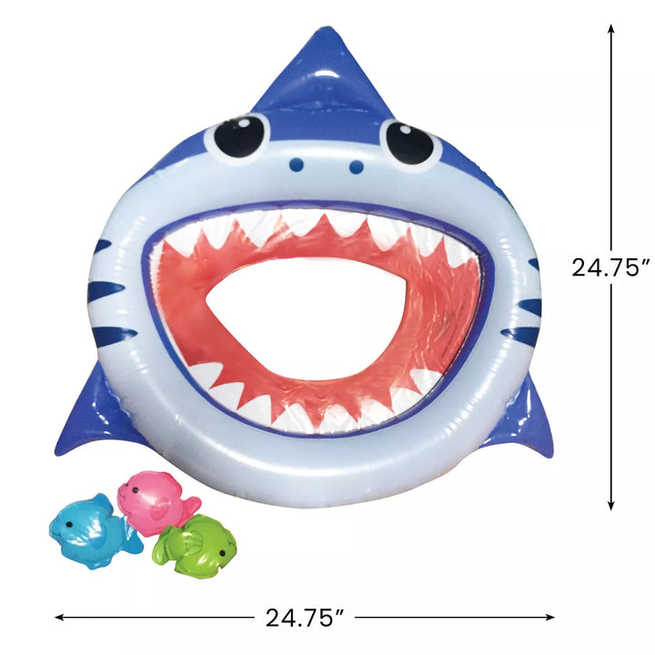 Northlight 24.75" Inflatable Shark Mouth Fish Toss Swimming Pool Game