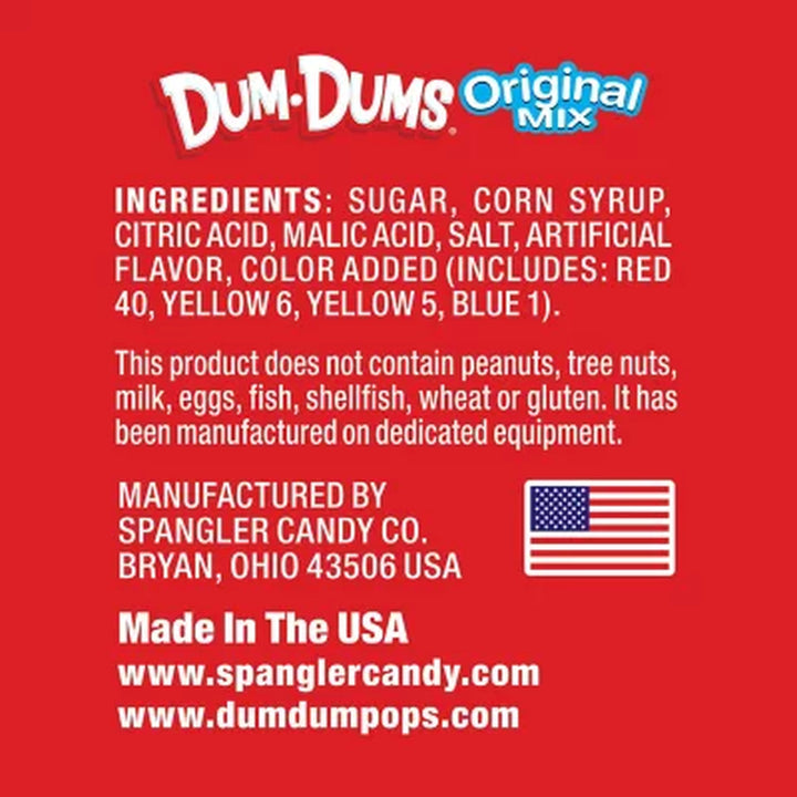 Dum Dum Original Pops, 500 Ct.