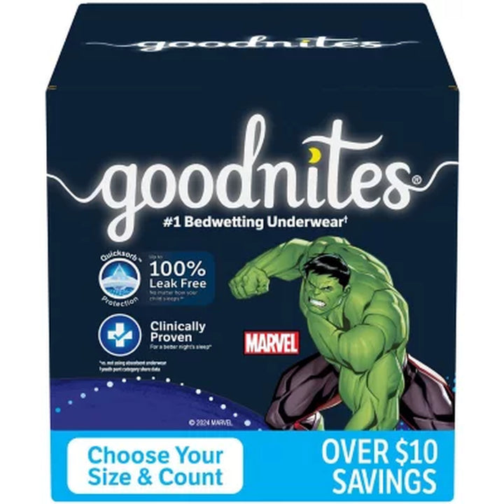 Goodnites Nighttime Bedwetting Underwear for Boys (Sizes: Small - Extra Large)