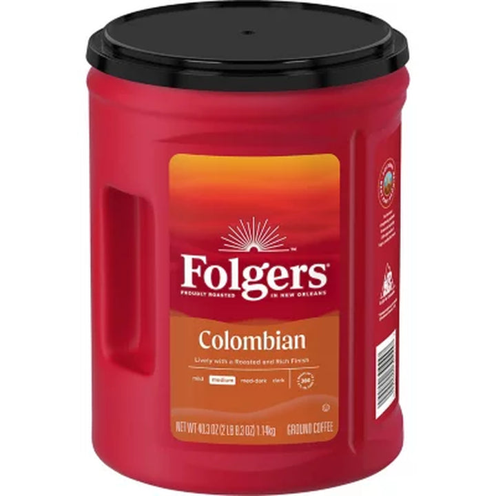 Folgers 100% Medium Roast Ground Colombian Coffee 40.3 Oz.